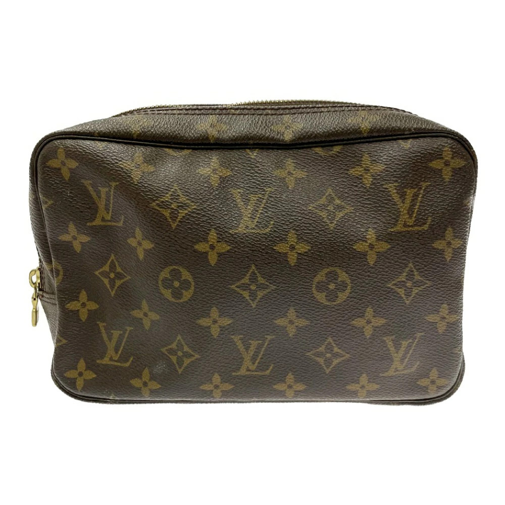 LOUIS VUITTON Monogram Troussard Toilette Shoulder Bag Brown